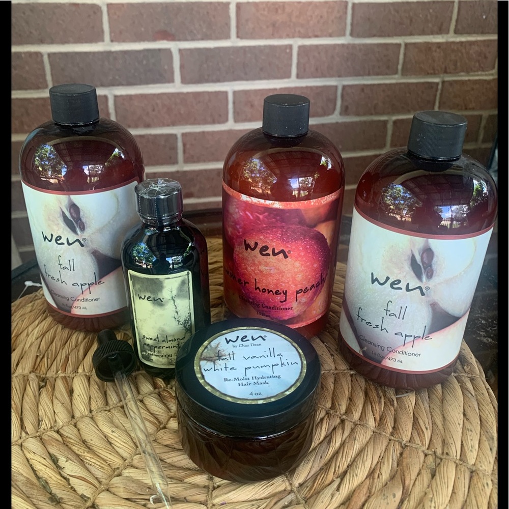 (3) 16oz Cleansing Conditioners, 4oz Treatment Oil, 4oz Treatment Hair Mask